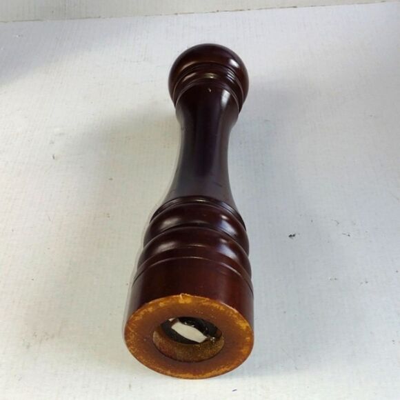 WEXFORD Chocolate Brown Coloured Wood Peppermill 12" Tall - Picture 2 of 7